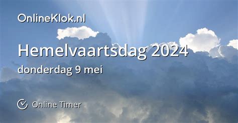 hemelvaart 2024 nederland